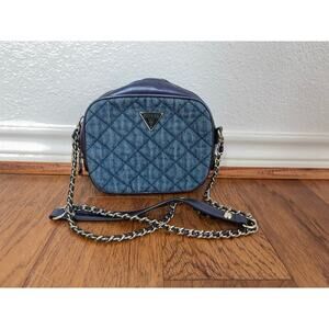 B4 Guess Denim Crossbody Bag Y2k Quilted